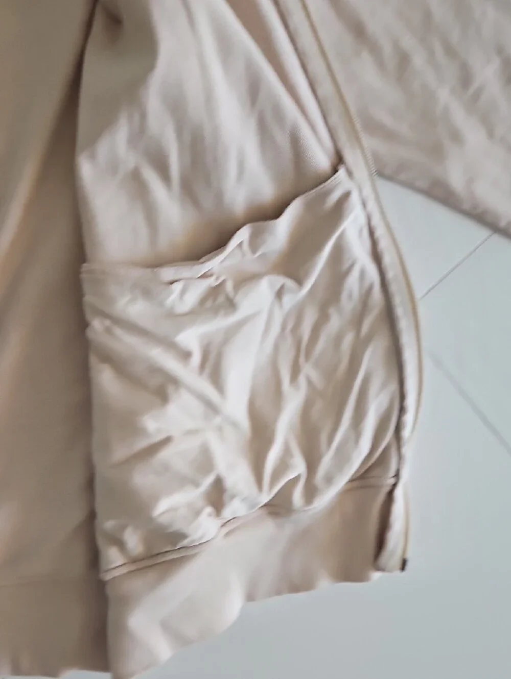 Nike Beige Full-Zip Hooded Sweatshirt